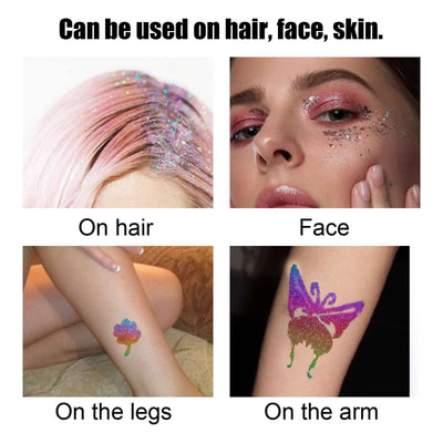Flash Tattoo Skin Glue Painting Eye Makeup Glitter Glitter Face Body Skin Tattoo Glue eprolo