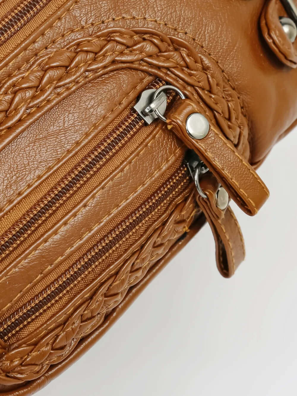 Multi Pockets PU Leather Shoulder Bag eprolo