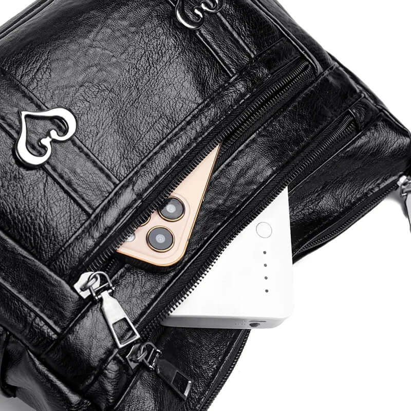 PU Leather Multi-Pockets Crossbody Bag eprolo