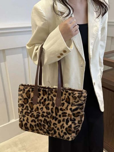 Leopard Fluff Tote Bag eprolo