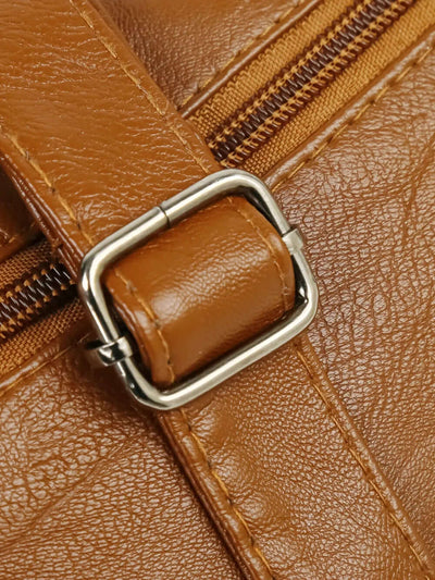 Multi Pockets PU Leather Shoulder Bag eprolo