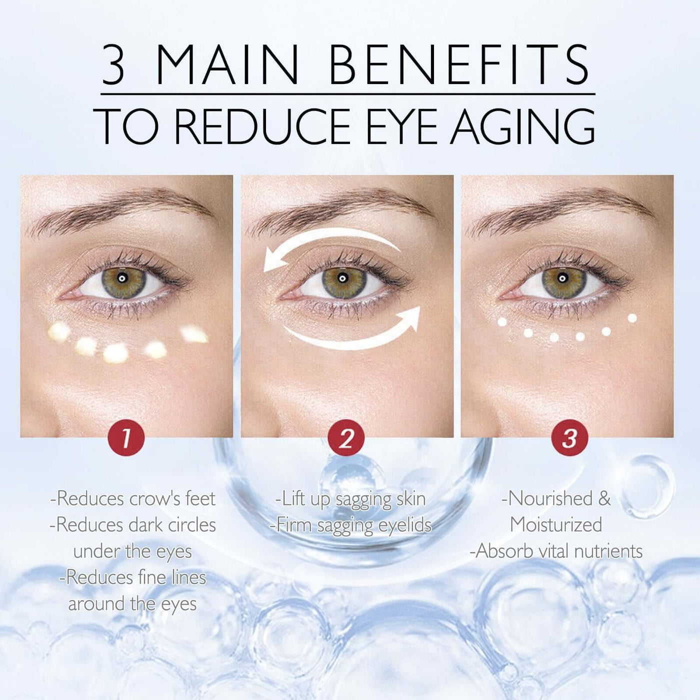Niacinamide Eye Cream Gel, Reduces Fine Lines And Dark Circles Hydrating And Firming Eye Cream eprolo
