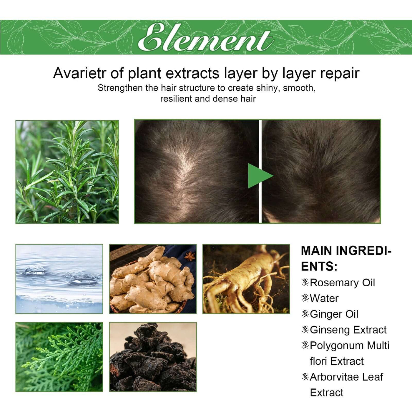 Hair Care Oil, Repair Damage Improve Dry Hair Prevent Hair Loss And Smooth Essential Oil eprolo