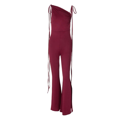 Female Fashionable With Side-slit Slim Fit Bodysuit Astrazona