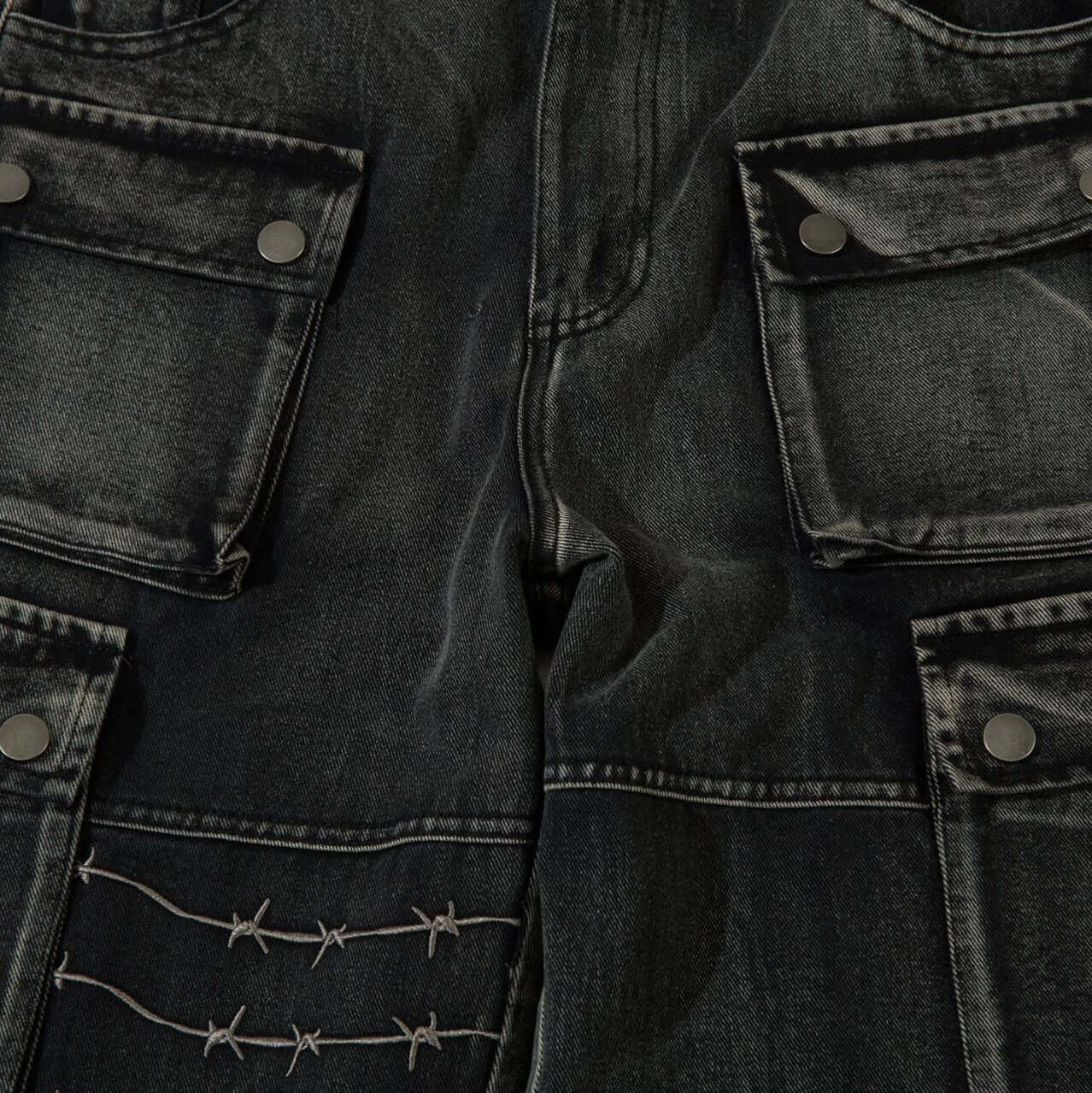 Maychao Special-interest Design Embroidery Heavy-duty Trousers eprolo
