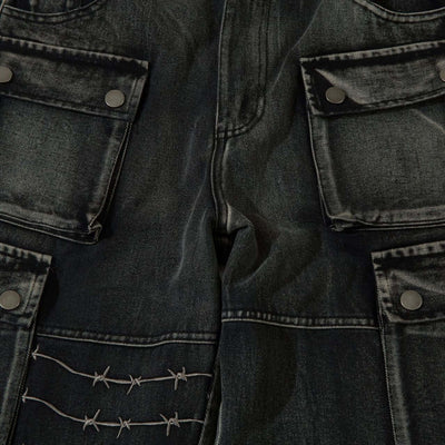 Maychao Special-interest Design Embroidery Heavy-duty Trousers eprolo