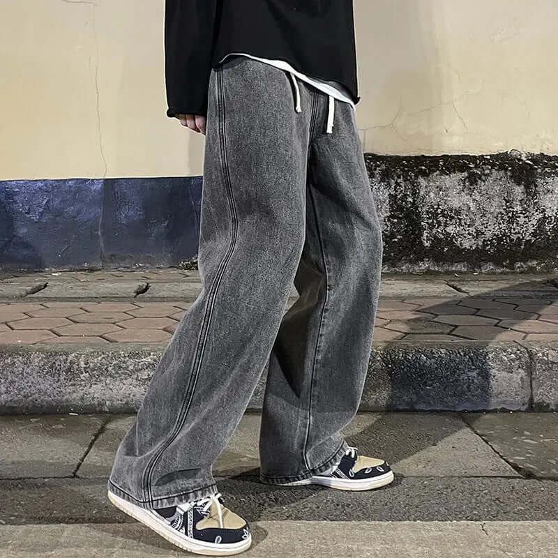 Men's Straight Loose American Design Jeans eprolo