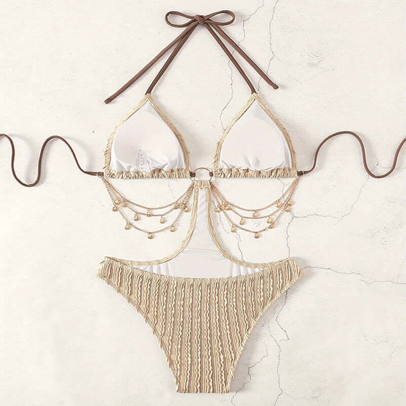 New Lace-up Sexy Cutout Bikini One-piece Swimsuit eprolo