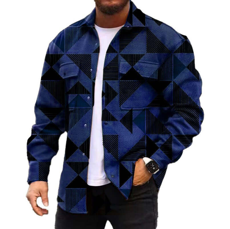 3D Digital Printing Coat Autumn Fashion Casual Men's Jackets Shirt eprolo