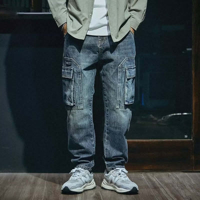 Men's Loose Straight Retro Fashion Brand Stretch Pants eprolo