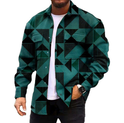 3D Digital Printing Coat Autumn Fashion Casual Men's Jackets Shirt eprolo