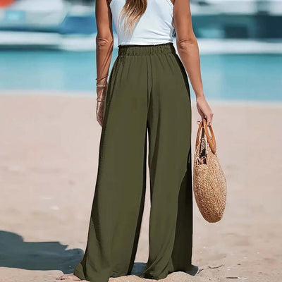 Women's Drawstring Loose Casual Wide-leg Trousers eprolo