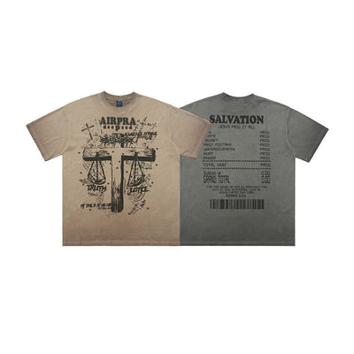 Printed Cotton Short-sleeved T-shirt Men's And Women's Bottoming Shirt Autumn And Winter eprolo