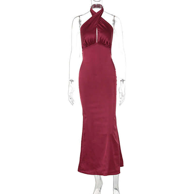 Summer Fashion Elegant Backless Sleeveless Dress eprolo