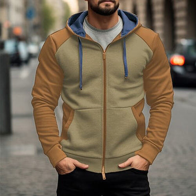 Simple Trendy Casual Loose-fitting Hoodie Zipper Jacket eprolo