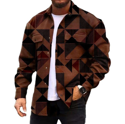 3D Digital Printing Coat Autumn Fashion Casual Men's Jackets Shirt eprolo