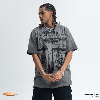 Printed Cotton Short-sleeved T-shirt Men's And Women's Bottoming Shirt Autumn And Winter eprolo