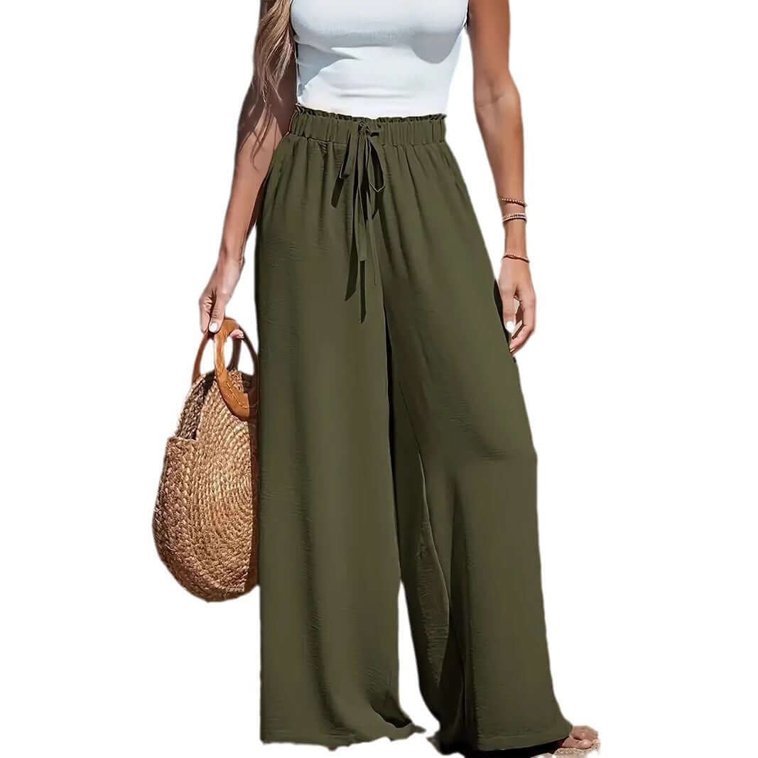 Women's Drawstring Loose Casual Wide-leg Trousers eprolo