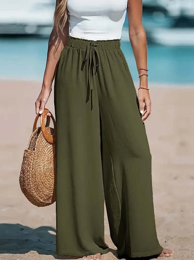 Women's Drawstring Loose Casual Wide-leg Trousers eprolo