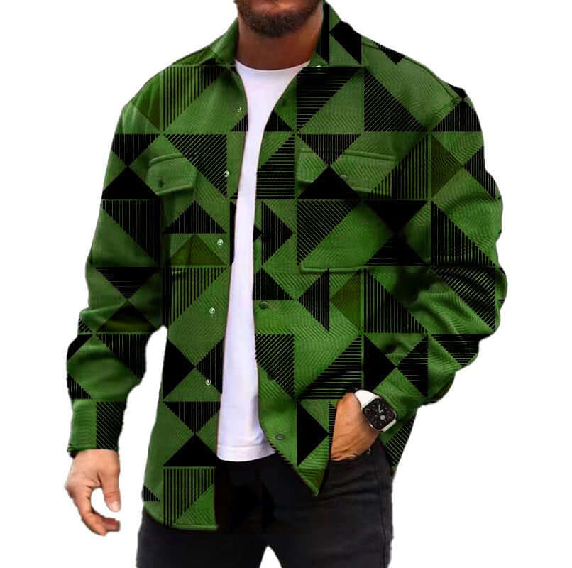 3D Digital Printing Coat Autumn Fashion Casual Men's Jackets Shirt eprolo