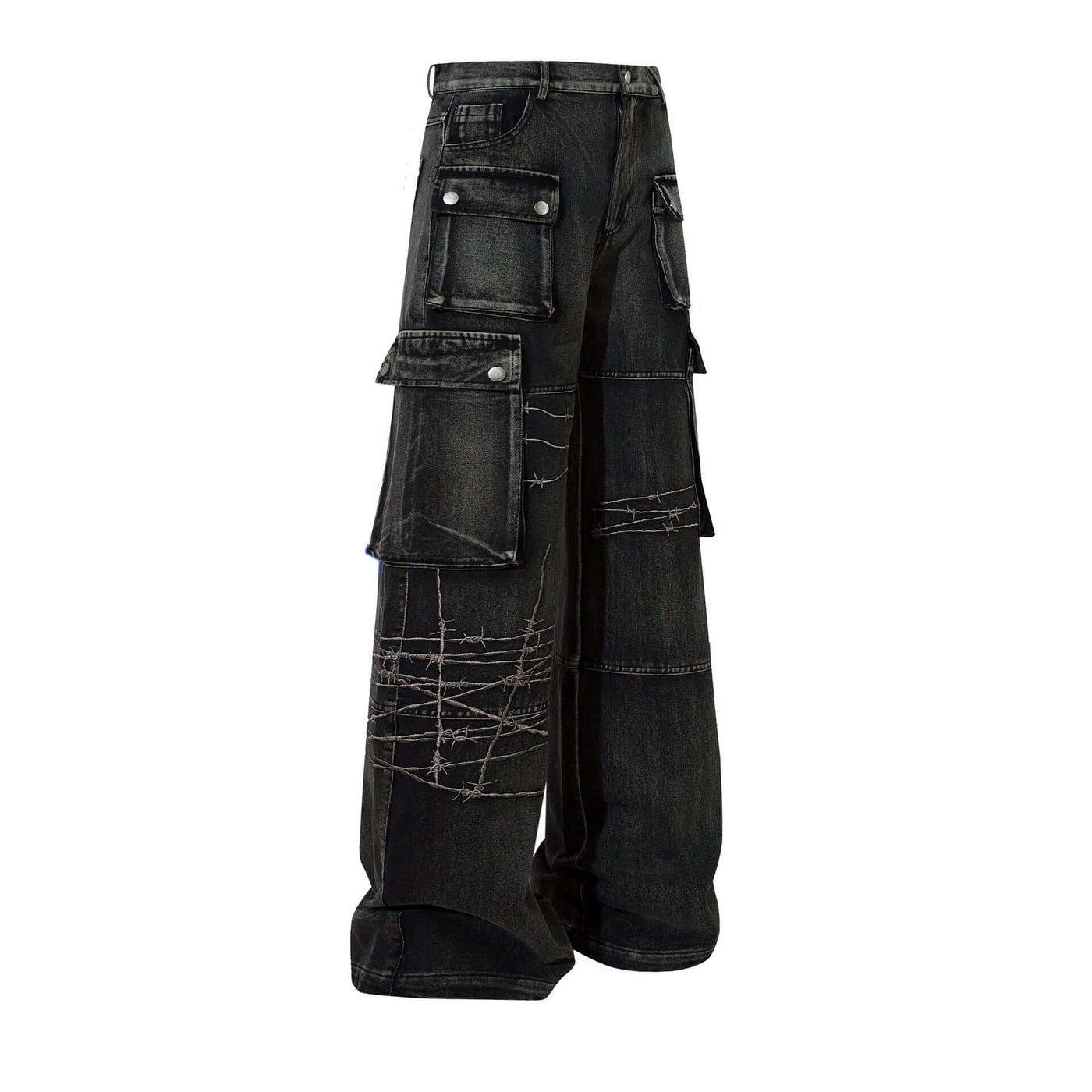 Maychao Special-interest Design Embroidery Heavy-duty Trousers eprolo