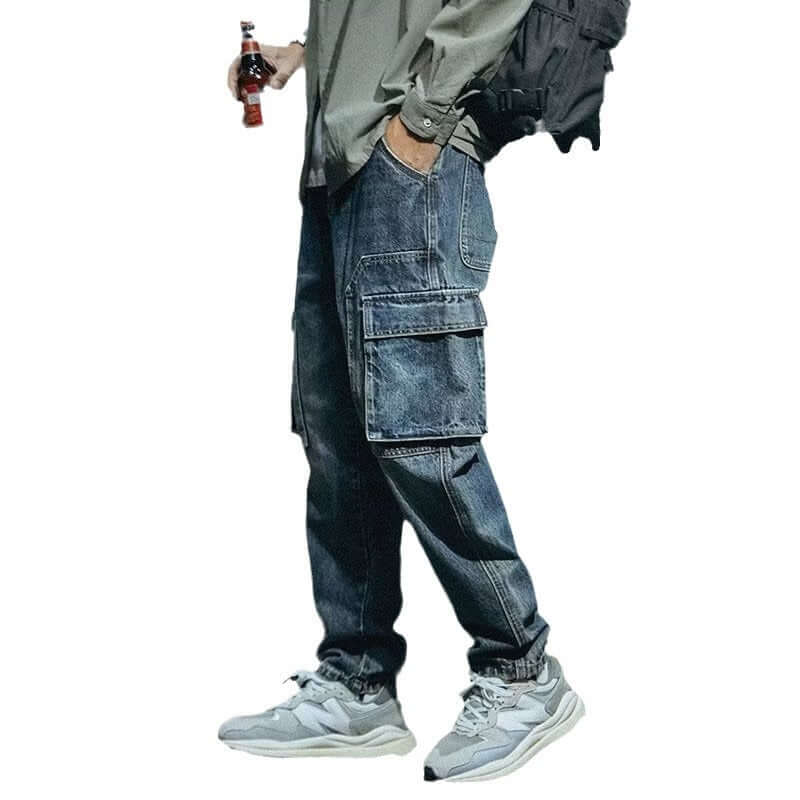 Men's Loose Straight Retro Fashion Brand Stretch Pants eprolo