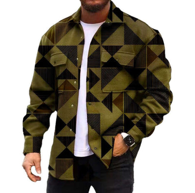 3D Digital Printing Coat Autumn Fashion Casual Men's Jackets Shirt eprolo