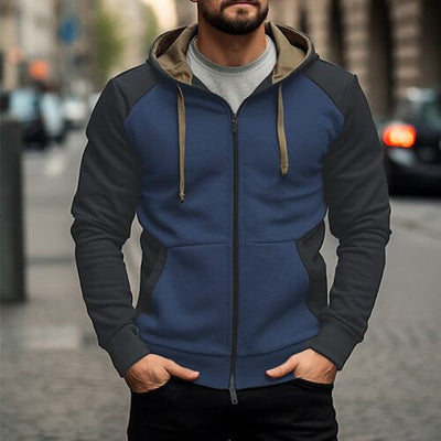 Simple Trendy Casual Loose-fitting Hoodie Zipper Jacket eprolo