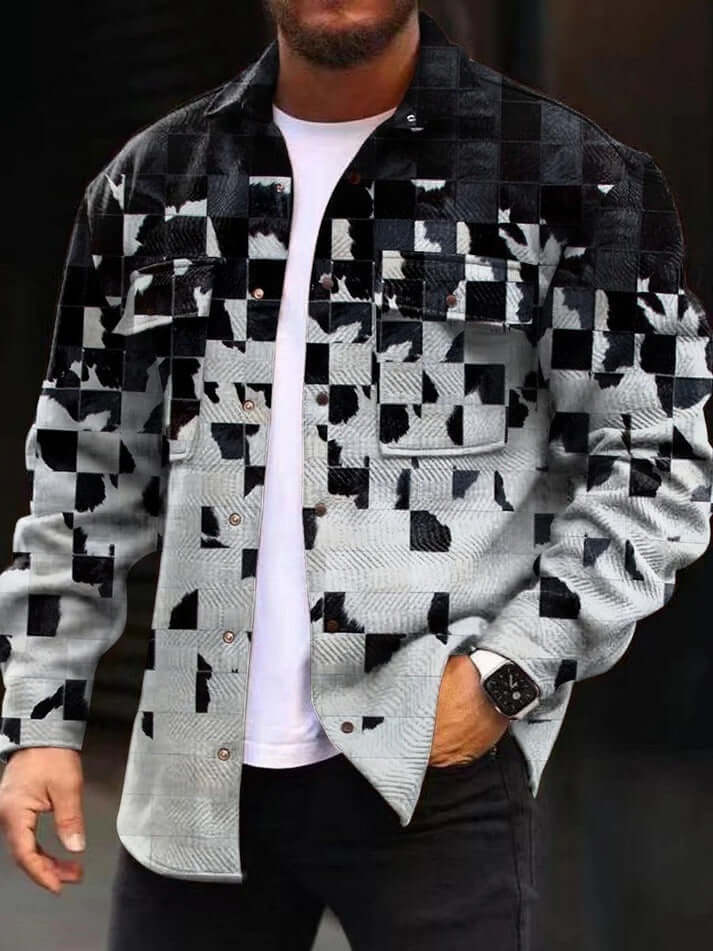 3D Digital Printing Coat Autumn Fashion Casual Men's Jackets Shirt eprolo
