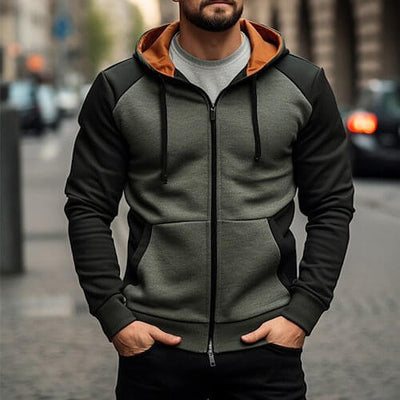 Simple Trendy Casual Loose-fitting Hoodie Zipper Jacket eprolo