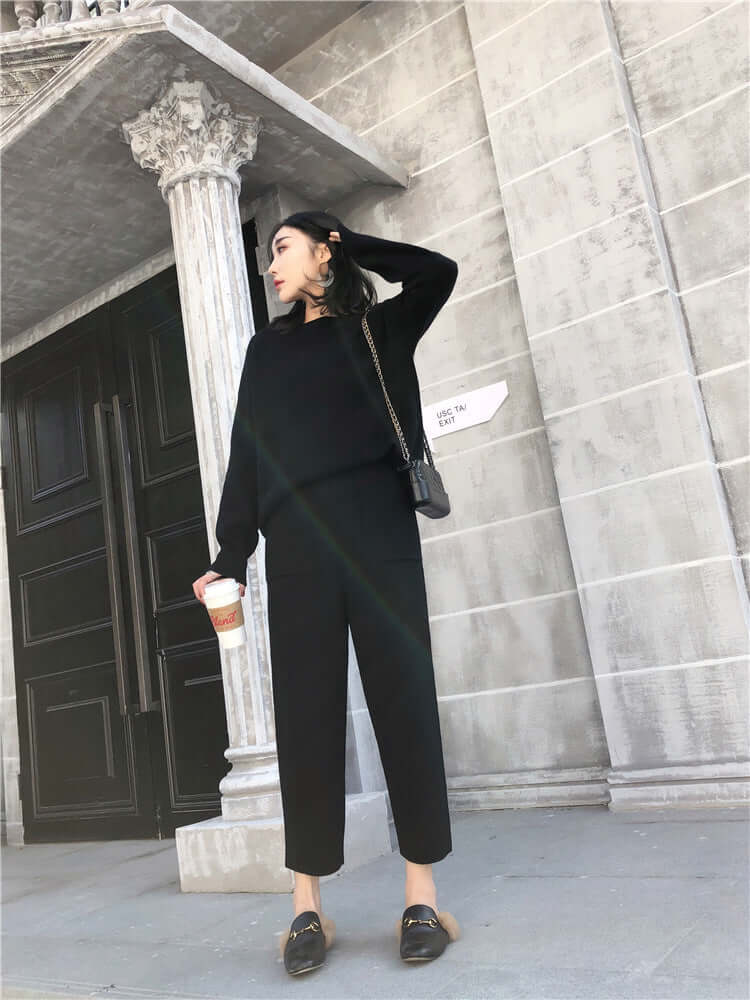 Thin Knit Pants Casual Pants Fashion Suit Women eprolo