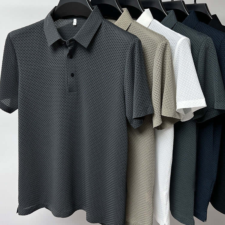 Mesh Ice Silk Short Sleeve T-shirt Mens Clothing Astrazona