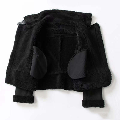 WInter Lapel Jacket Suede Lamb Wool Warm Coat Motorcycle Clothing Women Outwears eprolo