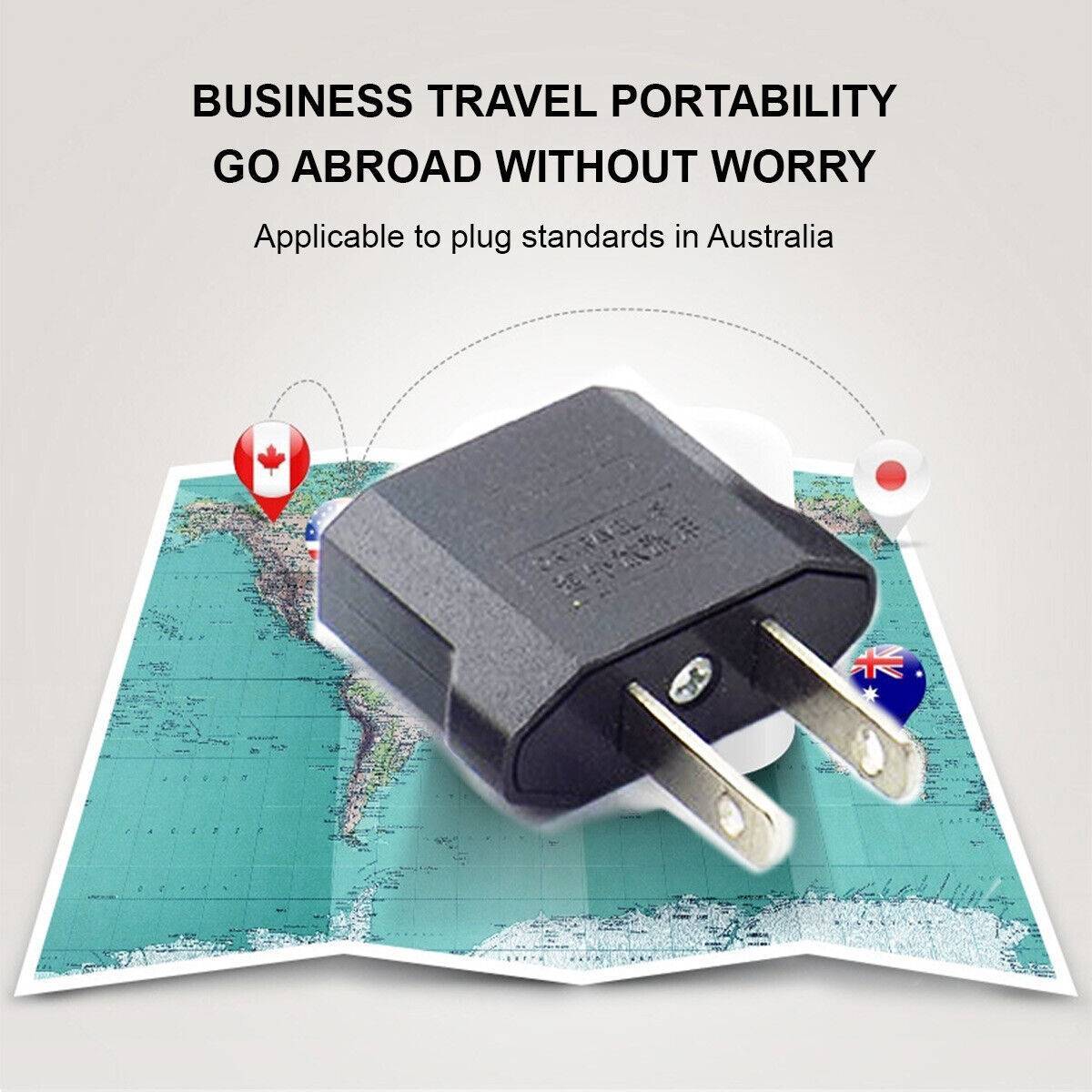 2x US Travel Adapter To Australia AC Power Plug eprolo