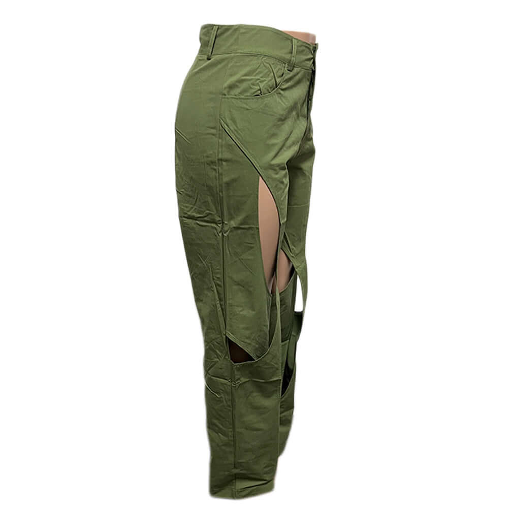 Cotton And Linen Flower Casual Pants Twist Dropshipman