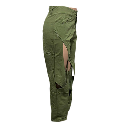 Cotton And Linen Flower Casual Pants Twist Dropshipman