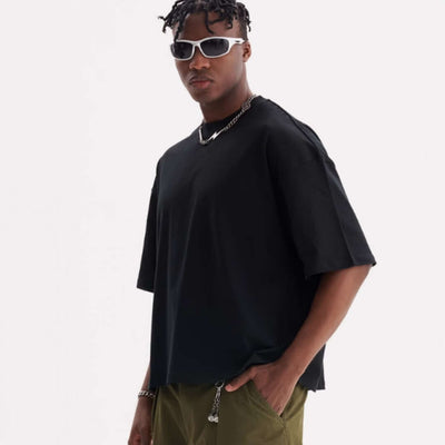 Tall And Versatile Pure Cotton T-shirt American Style eprolo
