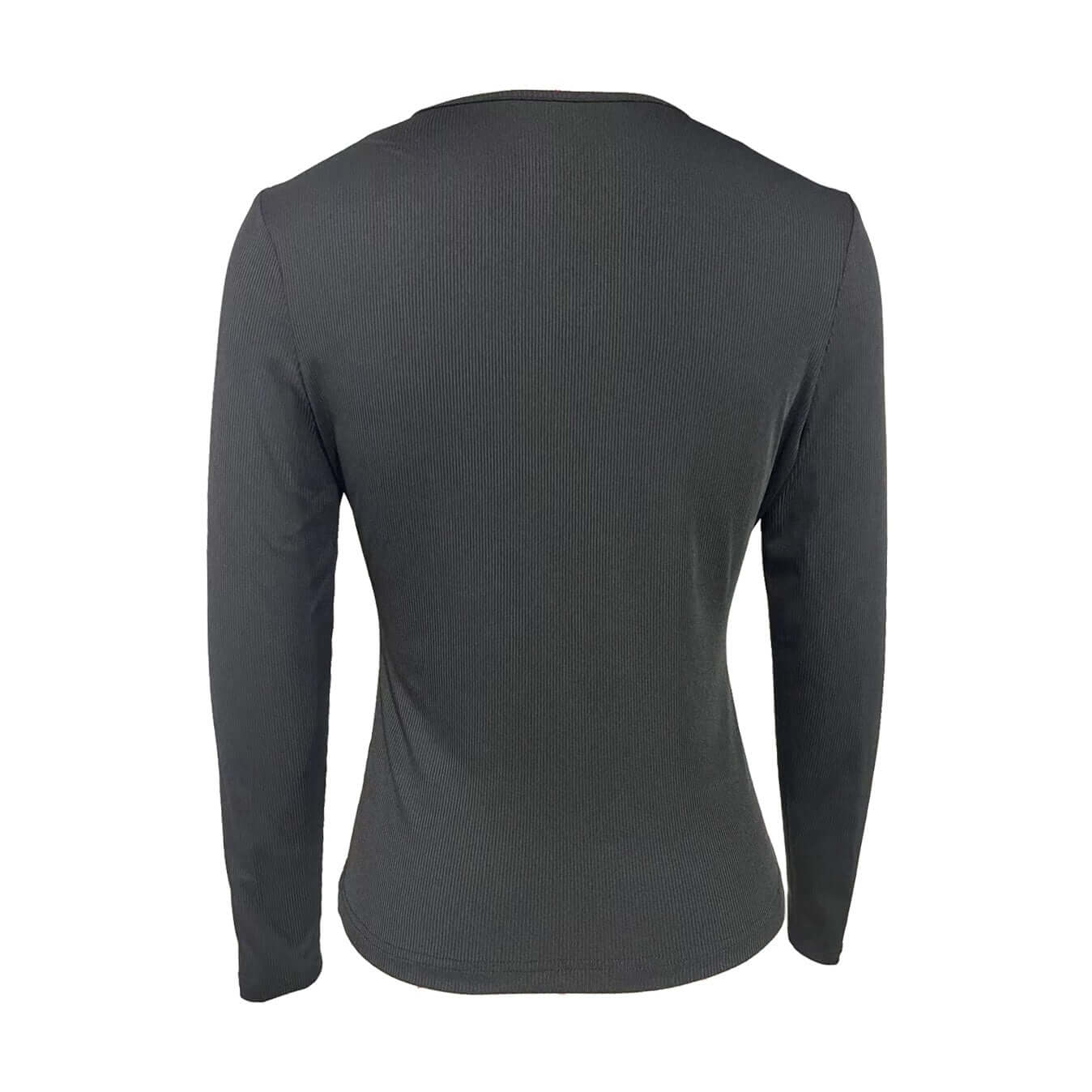 Ladies' Fashionable Solid Color Premium Cross V-neck Sexy Elegant Long Sleeved T-shirt Top eprolo