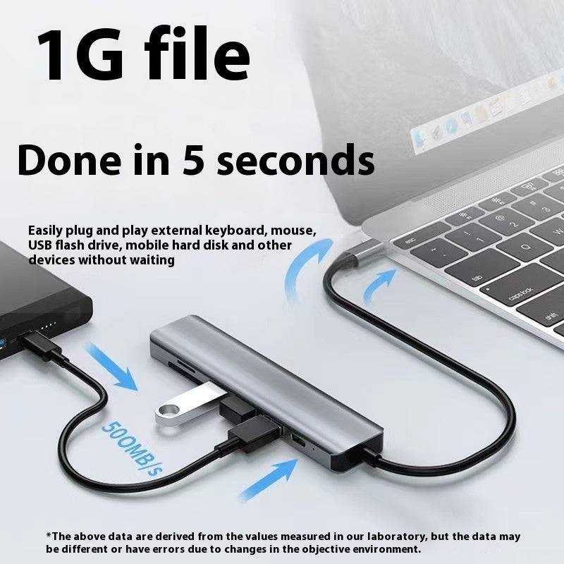 Type-c 7-in-1 Expansion Dock HDMI Projection Screen Usb Hub30 Multi-function Cable Seperater eprolo