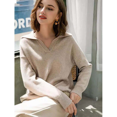 Women's Sweater With Pullover Knitted Top eprolo