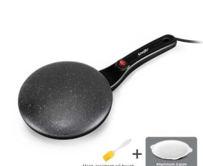 Breakfast Crepe Maker Spherical Non-stick Baking Pan, One Stick, Two Flips eprolo