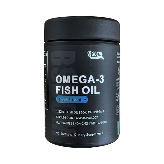 Triple Strength Omega 3 Fish Oil  Burpless Fish Oil Supplement W EPA & DHA Fatty Acids From Single-Source Wild Alaska Pollock 90 Count eprolo