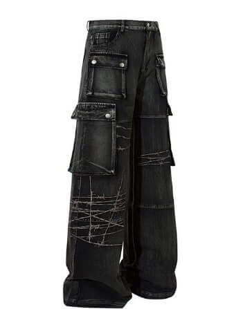 Maychao Special-interest Design Embroidery Heavy-duty Trousers eprolo