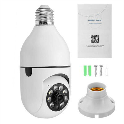 E27 Light Bulb 1080P IP Camera 5G Wi-Fi Night Smart Home Wireless Security eprolo
