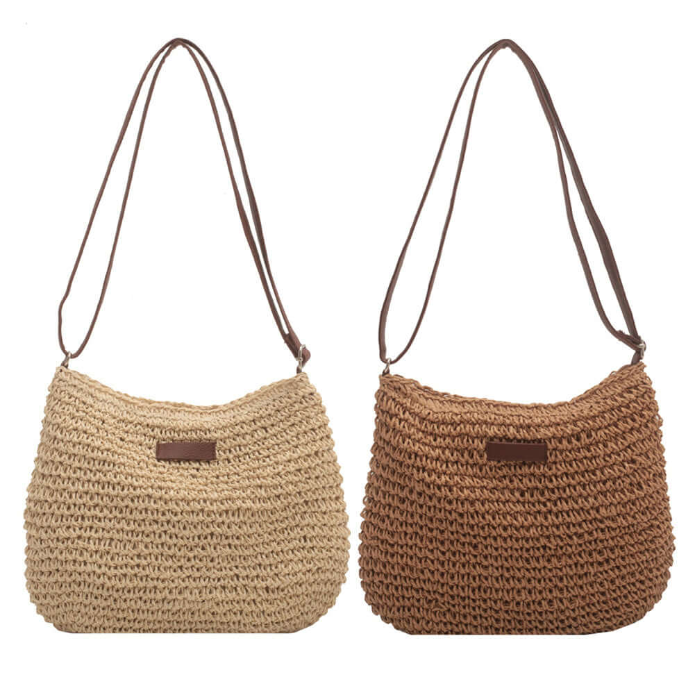 Niche Design Vacation Straw Tote Bag eprolo