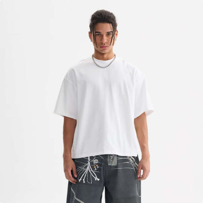 Tall And Versatile Pure Cotton T-shirt American Style eprolo