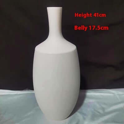 High White Billet Vase Painted DIY eprolo