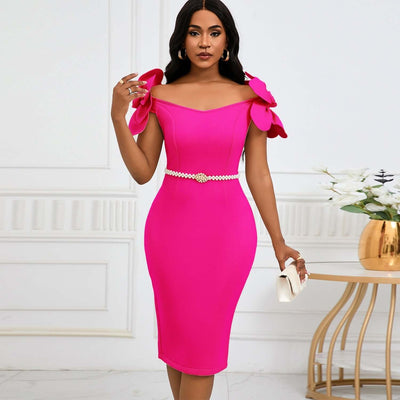 Women's Three-dimensional Floral Elegant Dress eprolo