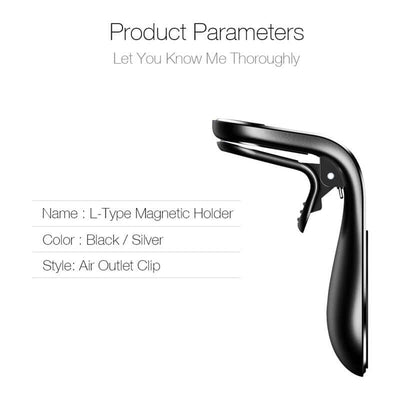 360° magnetic car phone holder for air vent mounting