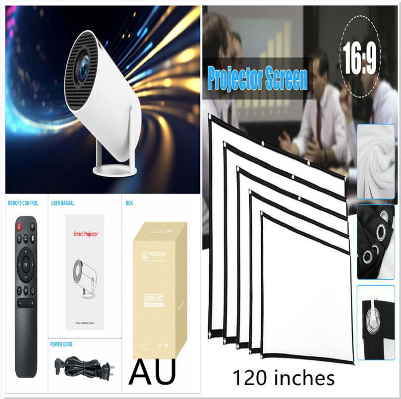 HY300 Pro Projector Home Theater Entertainment Portable Small Projector eprolo